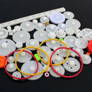 Car Kids Gift Package Kit DIY Gear Assortment Plastic Gears Axle Belt Bushings