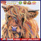 Hand Painted on Canvas DIY Color Cattle Oil Paint By Numbers Drawing Kit Ar