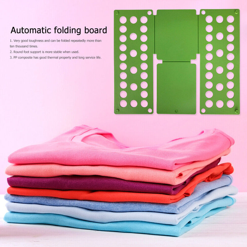 Laundry Folding Board Kids Adjustable Clothes Holder Organzier (Green) Newly