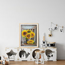 5D DIY Full Drill Round Shape Sunflower Rhinestone Diamond Drawing for Home