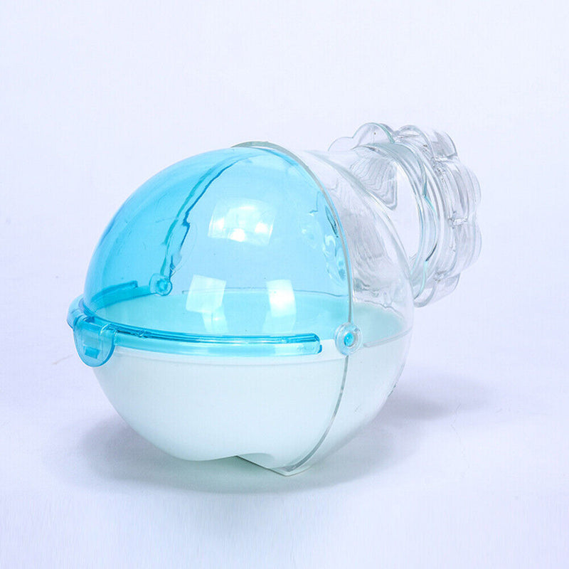 Cute Hamster Mouse Bathroom Toilet Cage Plastic Animal Bath Sand Box (Blue)