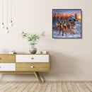 Oil Paint By Numbers Picture DIY Drawing Farmhouse Deer Acrylic Paint Decor Art