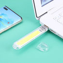 Mini Portable USB Book Light Bright Reading Lamp for PC Laptop (White 8COB)