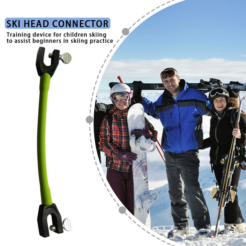 Removable Training Elastic Clip Winter Ski Tip Connector for Beginner Childre