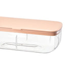 Ice Cube Tray with Lid Silicone Ice Maker Mold Bar Kitchen Tools (Pink) Newly