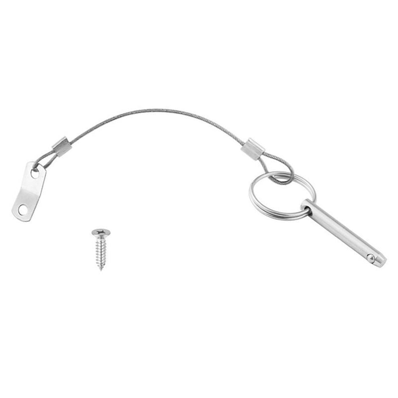 Yacht Quick Release Ring Loss Prevention Safety Tether Wire Lanyard Cable