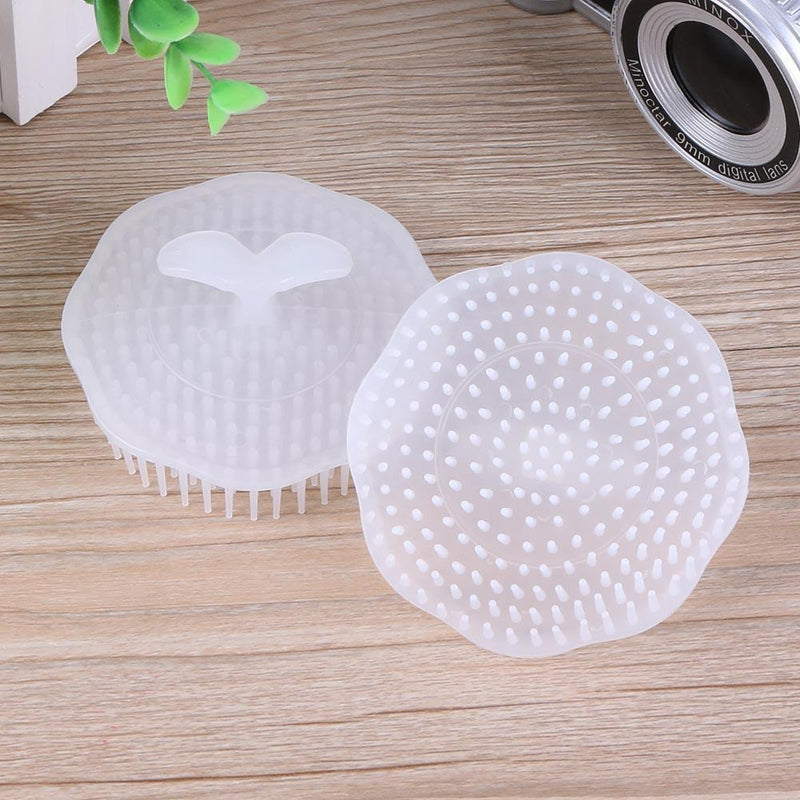 2pcs White Washing Hair Cleaner Brushes Shampoo Scalp Massage Comb