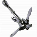 Dinghy Folding Stainless Steel Universal Kayak Grapnel Anchor Marine Canoe Boat