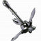 Dinghy Folding Stainless Steel Universal Kayak Grapnel Anchor Marine Canoe Boat