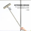 Silicone Ground Brush Light Household Cleaning Brush & Long Handle (Khaki)