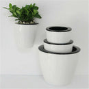 3Pcs Wall Hanging Plant Flower Pot Self-watering Plastic Planter House Garden~