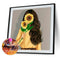 5D Diamond Painting Kit Sunflower Girl Full Round Drill DIY Mosaic Wall Pictures