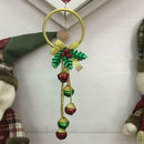 Christmas Tree Bells Pinecones Bow Door Wall Hanger Pendant r Wreath Deco O2J4