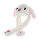 Cute Cartoon Plush Kid Rabbit Hat Moving Jumping up Bunny Ear Head Dress Be