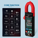 Professional Portable Digital Multimeter Clamp DMM Measuring Meter (Red) Newly