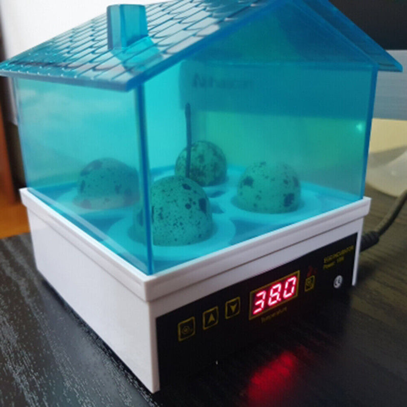 4pcs Mini Semi Automatic Incubator Experiment Poultry Digital Hatcher (UK) Newly