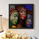 5D DIY Full Drill Diamond Painted Painted Face Unique Style Cross Stitch Mo
