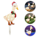 Light-Up Duck with Scarf Christmas Garden Stakes Light for Party Favor (M) Newly