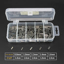 5size Single Barrel Crimping Sleeves Fishing Line Wire Leader Copper Tubes