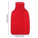 Solid Color Hand Warmer Knitted Cover Water-filled Bag Hot Water Bottle Cover