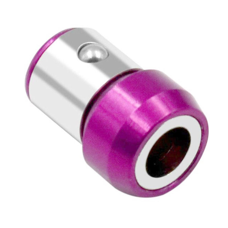 Purple Magnetic Screwdriver Bits Heads Magnetizer Magnetic Ring For-6.35mm Hex`