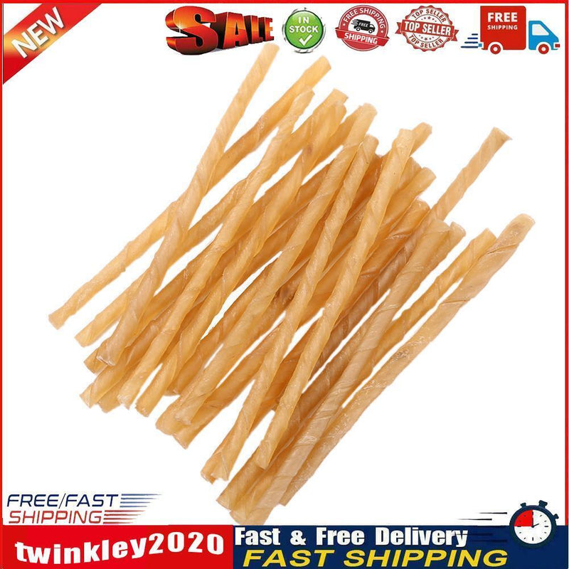 20pcs Dog Molar Chew Sticks Puppy Cowhide Safety Pets Cleaning Teeth Toys Newly