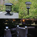 #A Waterproof Solar Pillar Light Garden Post Cap LED Fence Lamp (Warm Light)