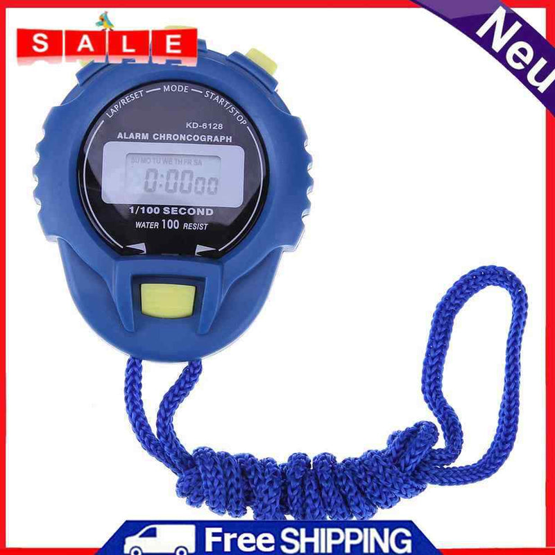 LCD Chronograph Digital Timer Electronic Stopwatch Sports Counter Kilom