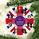 Jubiläums-Ornament, Platin-Jubiläumsartikel, Platin-Jubiläumskugel der Königin.