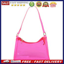 Retro Women Transparent Solid Color Shoulder Hobos Bag Small Underarm Handbags