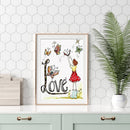 5D DIY calligraphy and painting series round diamond diamond painting