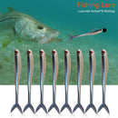 8pcs Soft Fish Fork Tail Fishing Lures Artificial 1.7g 8cm Bionic Baits (D)