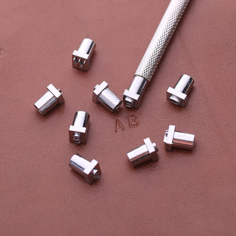 36pcs Steel Punch Alphabet Letter Number Stamper Set Leather Tool (6.5mm) Newly