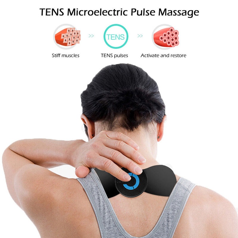 Cervical Massage Stickers Mini Portable Leg Massager Electric Relief Muscle Pain