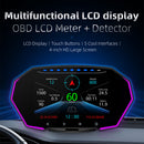 Head Up Display 4-Inch Car Electronic Voltage Alarm Overspeed Warning System