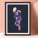 5D DIY Cartoon Astronaut Full Round Diamond Painting Picture Kits Wall Art Craft