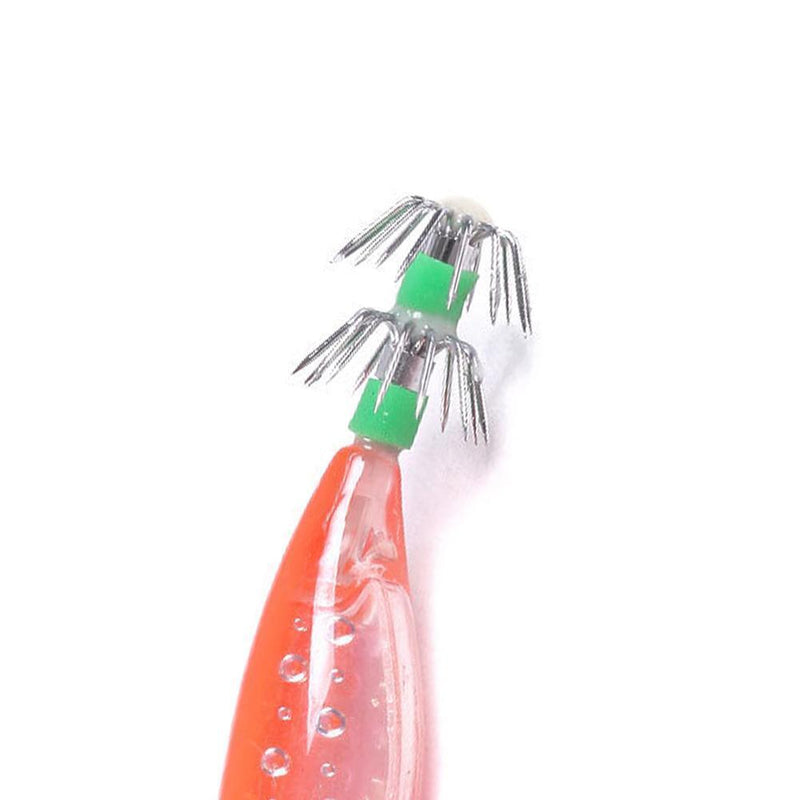 5pcs 9g/10cm Luminous Double-Layer Squid Hooks Artificial Shrimp Lure (2)