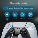 Dual Fast Charging Dock 2-Pin Contact Charger for PS5 Wireless Game Controller