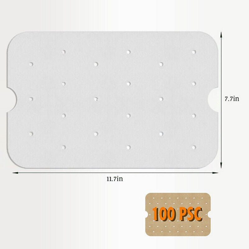 Air Fryer Blotting Paper Kitchen Parchment Silicone Paper (White Large) Newly