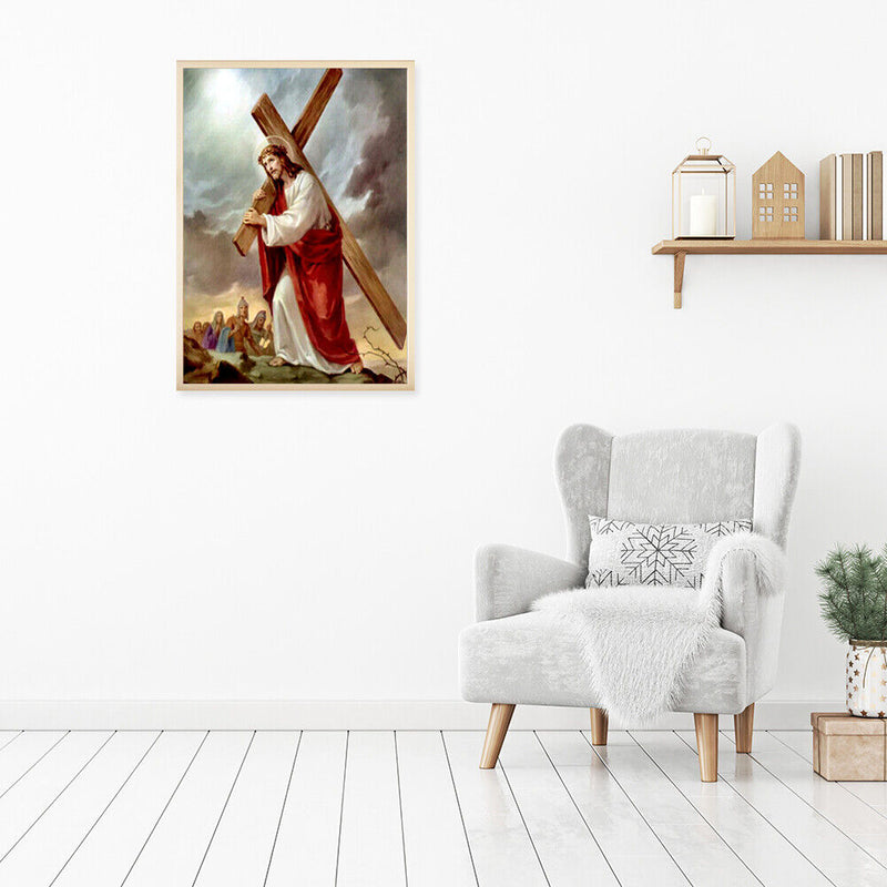 5D DIY Full Drill Diamond Painting Cross Religious Cross Stitch Embroidery