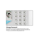 Fingerprint Piggy Bank Password Money Storage Cash Saving Box (Navy Blue) Newly