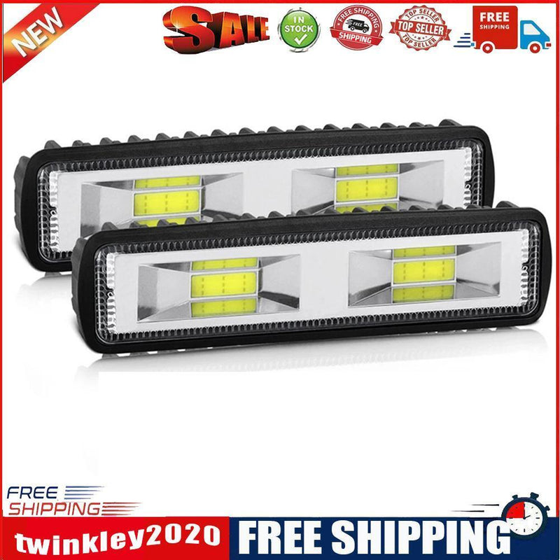 2pcs Car LED Work Light Headlights 48W 16LED Off Road Vehicle Spotlight