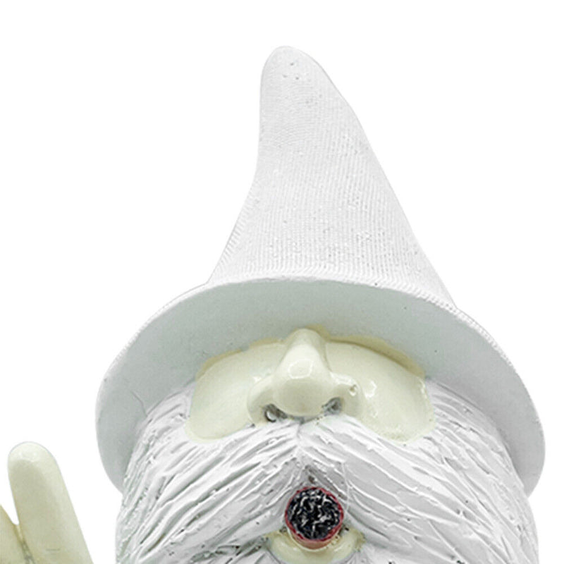 Smoking Gnome Garden Statues Outdoor Dwarf Ornaments Garden Home Sculpture