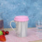 Wheel Shape Silicone Cup Lids Heat-resistant Dust-proof Bowl Cover (Pink) Newly