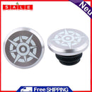 2pcs Aluminum Handleable End Caps Plugs for MTB Road Folding Bike (Grey 1)