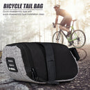 Reflective Bike Saddle Bag MTB Bicycle Tail Rear Seat Cycling Pouch (Grey) Newly