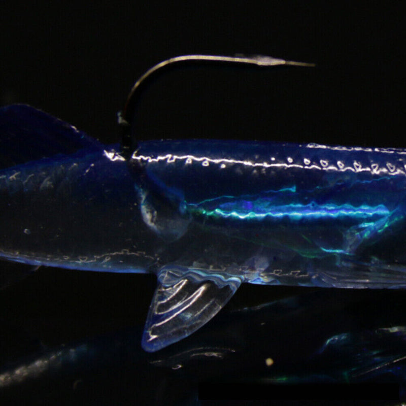 Fishing Soft Lures 8cm Wobbler Lead Head Hook Bait Jigging Bass Fishing Tackles