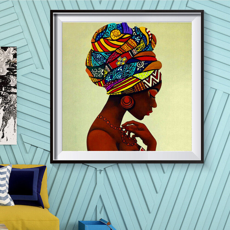 Diamond Painting Ethnic Girls Full Round Drill Picture of Rhinestone DIY Drawing