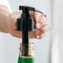 Stainless Steel Oil Bottle Pressure Nozzle Sauce Push-type Pump (Black)