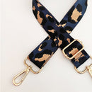 Leopard Strap for Crossbody Shoulder Bag Accessories Belt (Dark Blue)